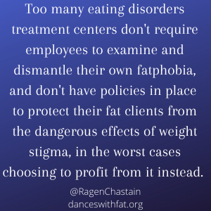 Fatphobia in Eating Disorders Treatment