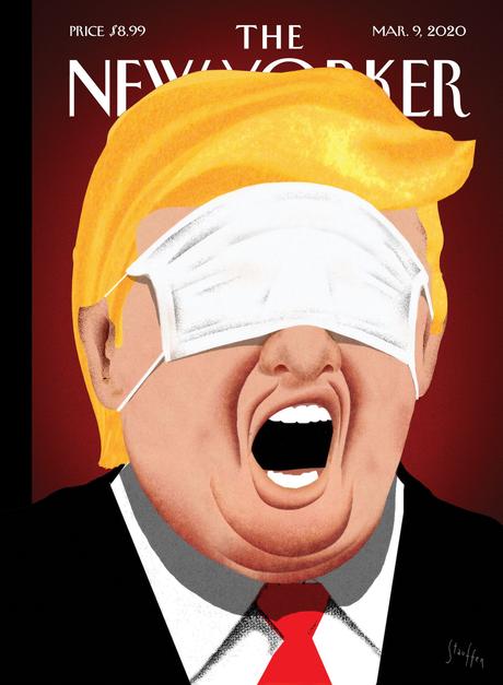 New Yorker coronavirus cover shows Trump with a mask over his eyes ...