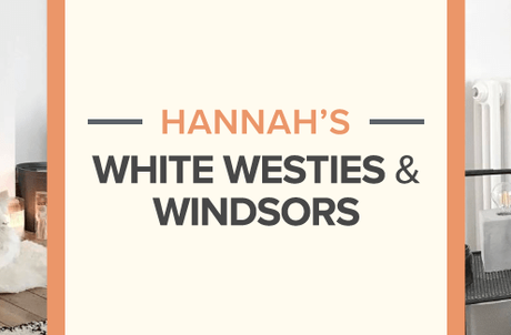 Hannah's white westies and windsors blog banner.