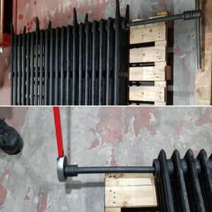 torque wrench tightening cast iron radiator sections