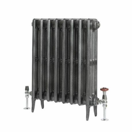 Milano Alice - Classic Cast Iron Column Radiator - 660mm Tall - Pewter