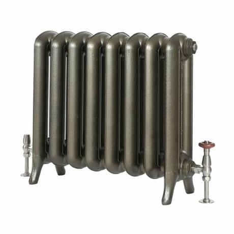 Milano Tamara - Oval Column Cast Iron Radiator - 560mm Tall - Antique Brass