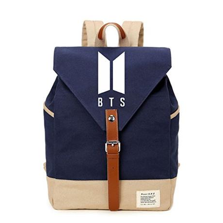 JUSTGOGO Korean Casual Backpack Daypack Laptop Bag College Bag School Bag (BTS)