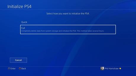 How to Factory Reset a PS4