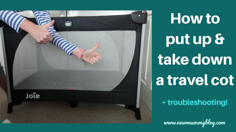 How to put up a travel cot + and help collapse a stuck travel cot in SECONDS