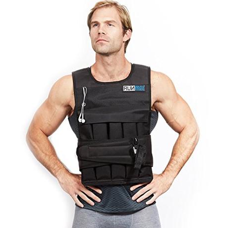 RUNmax Pro Weighted Vest 12lbs/ 20lbs/ 40lbs/ 50lbs/ 60lbs with Shoulder Pads Option (with Shoulder Pads, 60lbs)