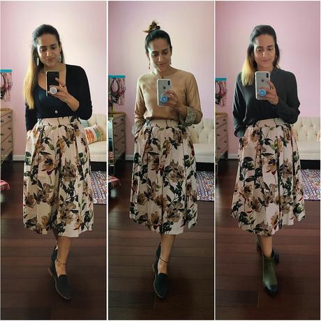 Three Ways Floral Skirt