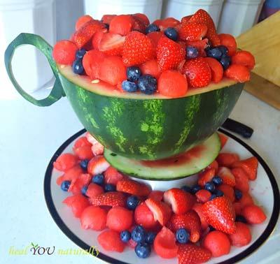 How to Carve a Gorgeous Watermelon Tinkerbell Fruit Bowl