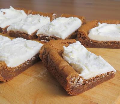 Lemon Frosted Gingerbread Cookie Bars