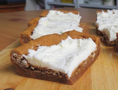 Lemon Frosted Gingerbread Cookie Bars