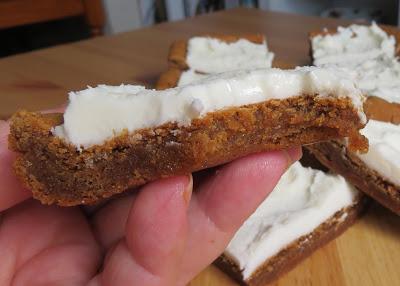 Lemon Frosted Gingerbread Cookie Bars