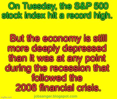 Stocks Are Booming But The Economy Is Mired In Recession