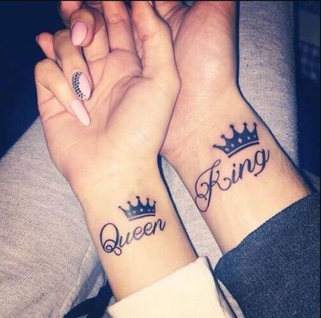 101+ King And Queen Matching Tattoos For Couples-2020
