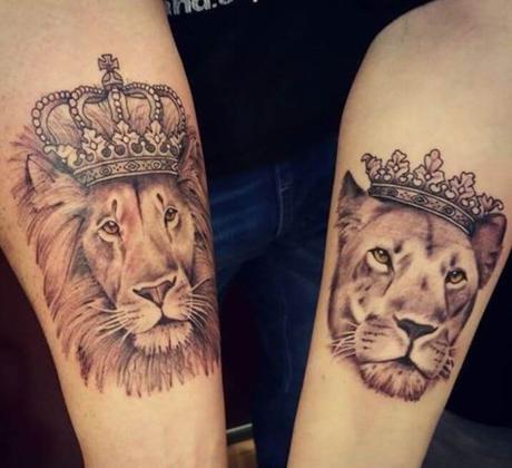 101+ King And Queen Matching Tattoos For Couples-2020