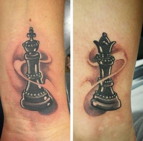 101+ King And Queen Matching Tattoos For Couples-2020