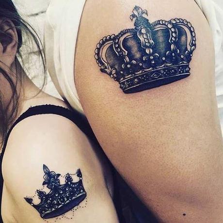 101+ King And Queen Matching Tattoos For Couples-2020