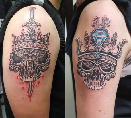 101+ King And Queen Matching Tattoos For Couples-2020