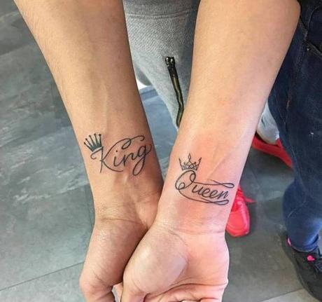 101+ King And Queen Matching Tattoos For Couples-2020