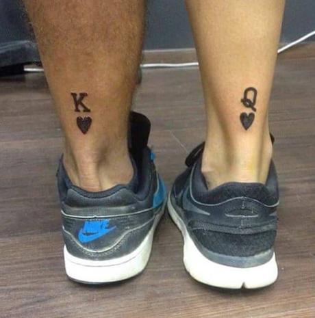 101+ King And Queen Matching Tattoos For Couples-2020