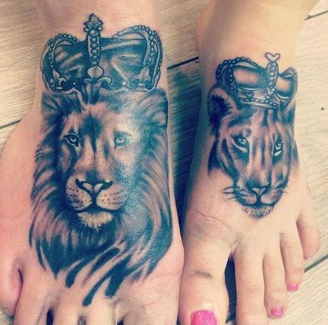 101+ King And Queen Matching Tattoos For Couples-2020