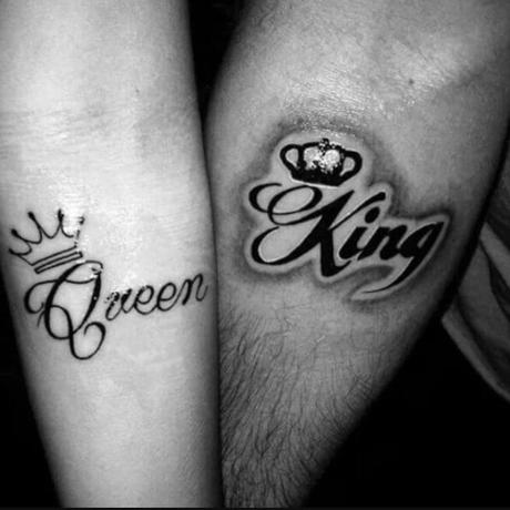 101+ King And Queen Matching Tattoos For Couples-2020