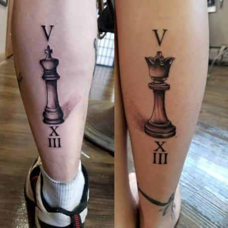 101+ King And Queen Matching Tattoos For Couples-2020
