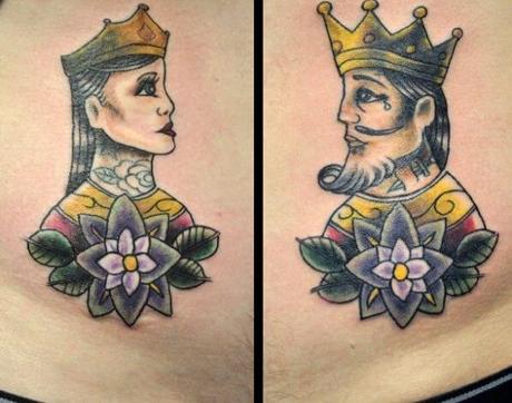 101+ King And Queen Matching Tattoos For Couples-2020