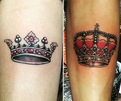 101+ King And Queen Matching Tattoos For Couples-2020