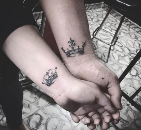 101+ King And Queen Matching Tattoos For Couples-2020