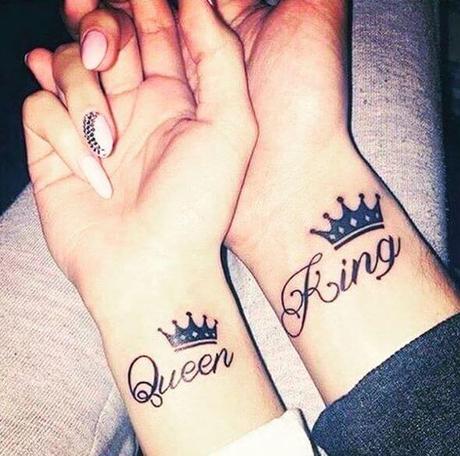 101+ King And Queen Matching Tattoos For Couples-2020