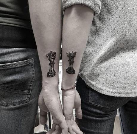 101+ King And Queen Matching Tattoos For Couples-2020
