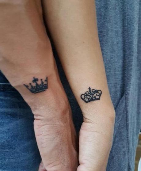 101+ King And Queen Matching Tattoos For Couples-2020