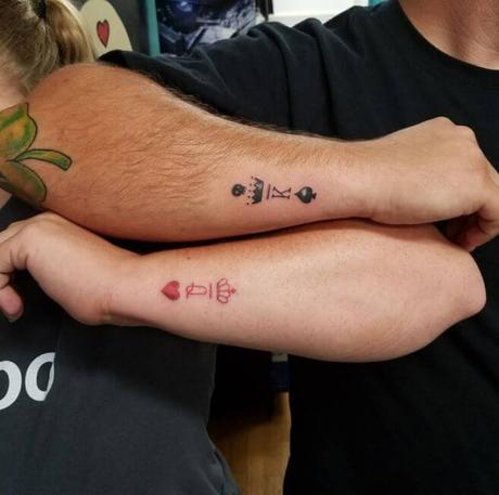 101+ King And Queen Matching Tattoos For Couples-2020