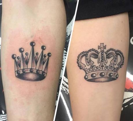 101+ King And Queen Matching Tattoos For Couples-2020