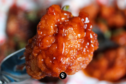 Gangnyeom & Sriracha Mansi by Noisy Kitchen’s GANG GANG Boneless Fried Chicken