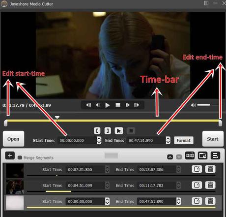 Joyoshare Media Cutter User Interface