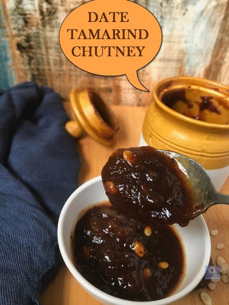 Khajur Imli Ki Chutney |  Dates Tamarind Chutney | Sweet Chutney for Chaats