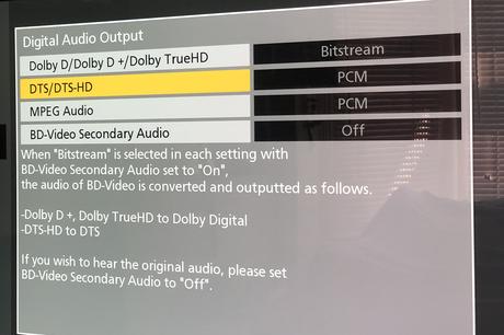 Panasonic PCM settings