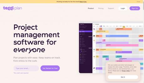 Toggl Plan Project management tool