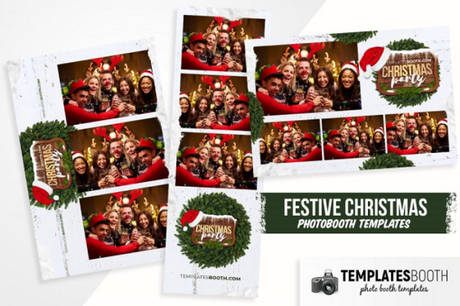 12 Impressive Photo Booth Templates for Christmas & New Year