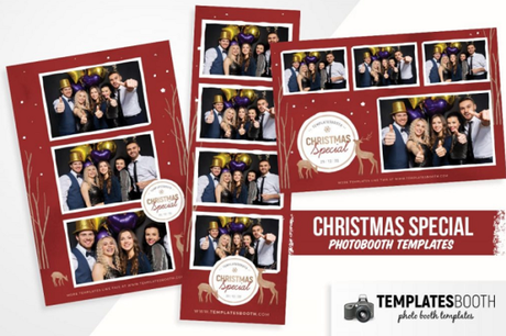 12 Impressive Photo Booth Templates for Christmas & New Year