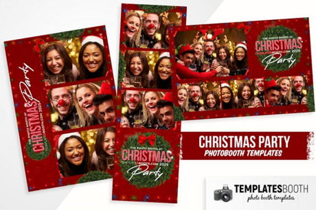 12 Impressive Photo Booth Templates for Christmas & New Year