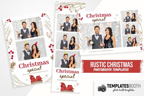 12 Impressive Photo Booth Templates for Christmas & New Year