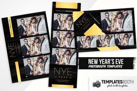 12 Impressive Photo Booth Templates for Christmas & New Year