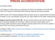 London FIlm Festival 2020 Press Accreditation