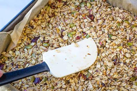 Healthy Flapjacks with Fruit, Nuts and Seeds