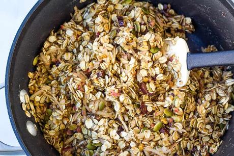 Healthy Flapjacks with Fruit, Nuts and Seeds