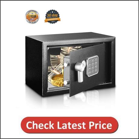 SereneLife Fireproof Safe Box for Cash & Documents
