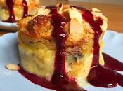 Sweet Almond Bread Pudding with Blackberry Sauce