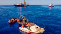 Banksy-funded rescue boat requires ‘immediate assistance’